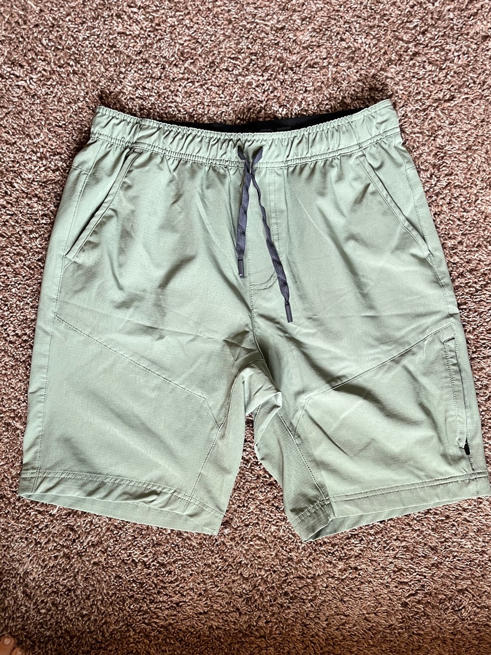 Gerry Men's Light Olive Drawstring Athletic Shorts